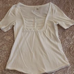 Cream colored short sleeve shirt, Red Camel, sz M